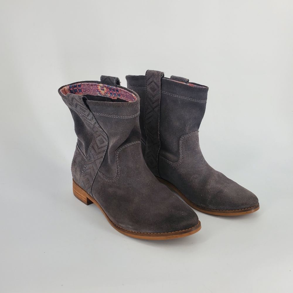Toms Castlerock Burnished Suede Laurel Boot 6.5